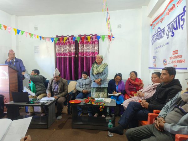 Photo 3 — Public Hearing in Gurans Rural Municipality, Ward 3 (January 2025)