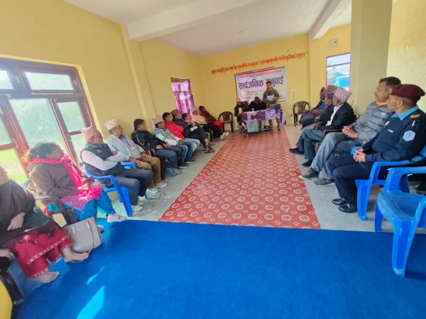 Photo 3 — Public Hearing in Gurans Rural Municipality, Ward 4 (January 2025)