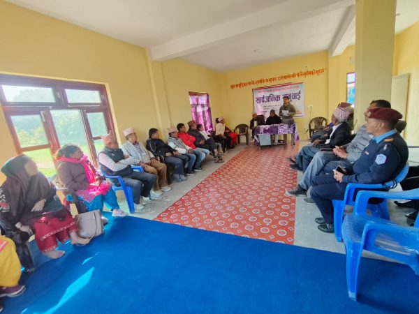 Photo 2 — Public Hearing in Gurans Rural Municipality, Ward 4 (January 2025)