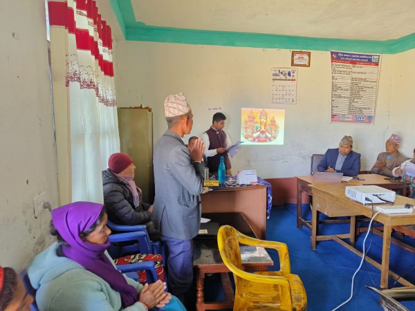 Photo 3 — Public Hearing in Gurans Rural Municipality, Ward 2 (January 2025)