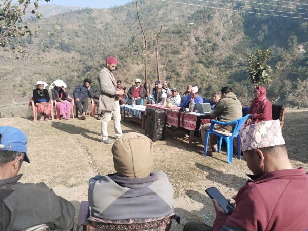 Photo 3 — Public Hearing in Gurans Rural Municipality, Ward 1 (January 2025)