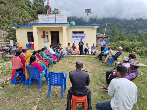 Photo 2 — Public Hearing in Gurans Rural Municipality, Ward 8 (26 June 2025)