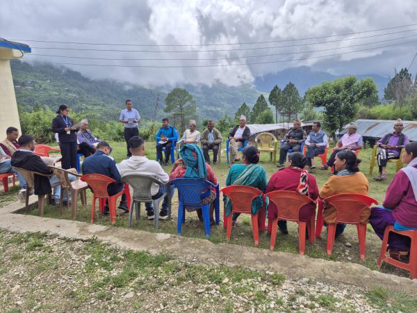 Photo 3 — Public Hearing in Gurans Rural Municipality, Ward 8 (26 June 2025)