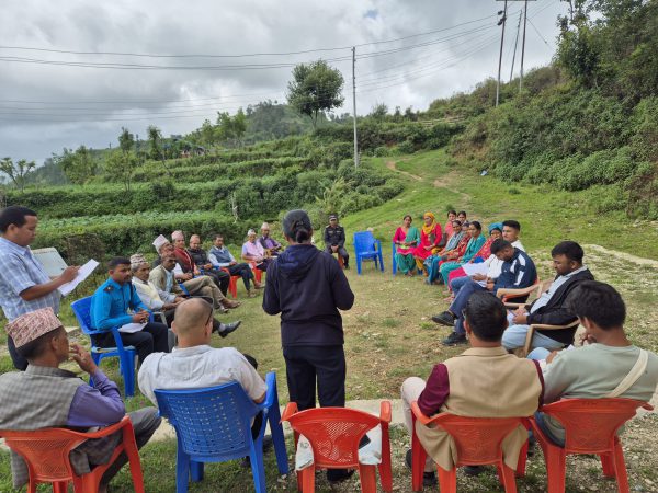 Photo 4 — Public Hearing in Gurans Rural Municipality, Ward 8 (26 June 2025)