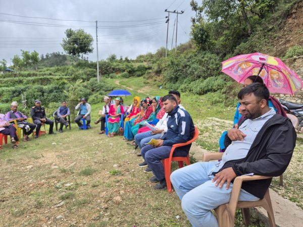 Photo 6 — Public Hearing in Gurans Rural Municipality, Ward 8 (26 June 2025)