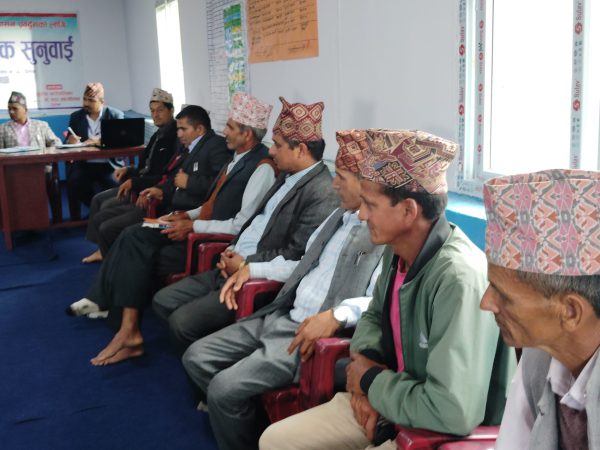 Photo 2 — Public Hearing in Gurans Rural Municipality, Ward 6 (25 June 2025)