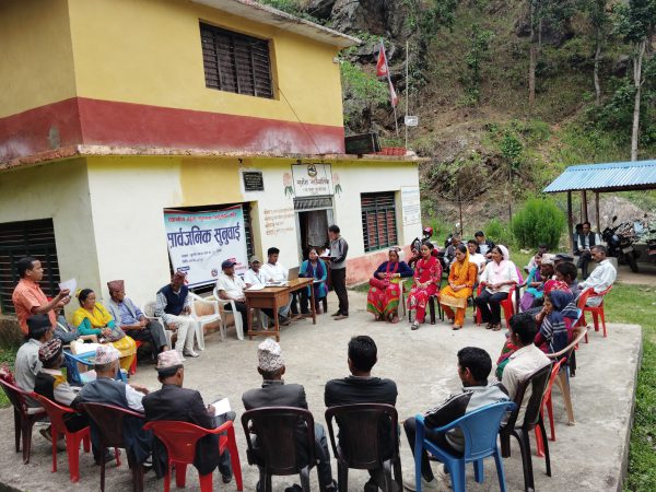 Photo 4 — Public Hearing in Gurans Rural Municipality, Ward 7 (19 June 2025)