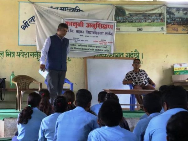 Photo 4 — Legal Training at a Secondary School in Bheriganga Municipality