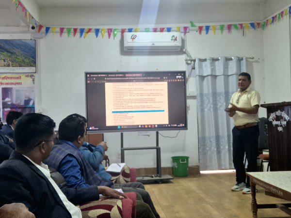 Photo 6 — Dissemination and Discussion of the Social Audit Report of Health Institutions (Gurans Rural Municipality)