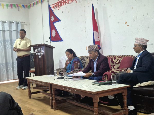 Photo 2 — Dissemination and Discussion of the Social Audit Report of Health Institutions (Gurans Rural Municipality)