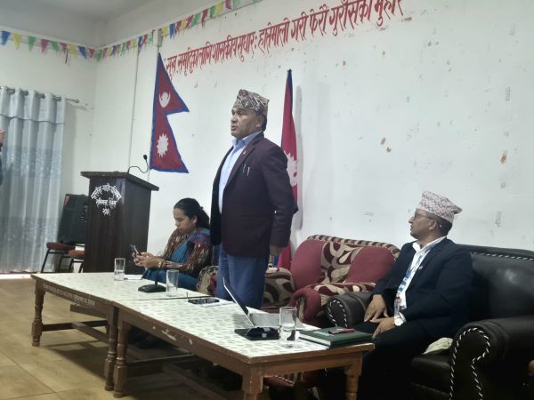 Photo 4 — Dissemination and Discussion of the Social Audit Report of Health Institutions (Gurans Rural Municipality)