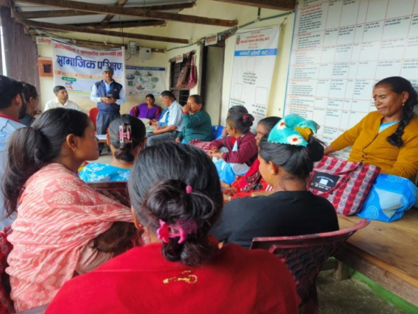 Photo 2 — Meetings Conducted under the Social Audit of the Health Institutions of Gurans Rural Municipality