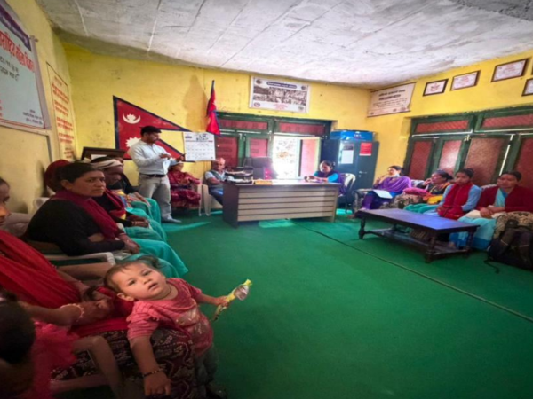 Photo 11 — Meetings Conducted under the Social Audit of the Health Institutions of Gurans Rural Municipality